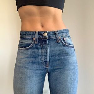 Rag & Bone Maya High Rise Ankle straight jeans